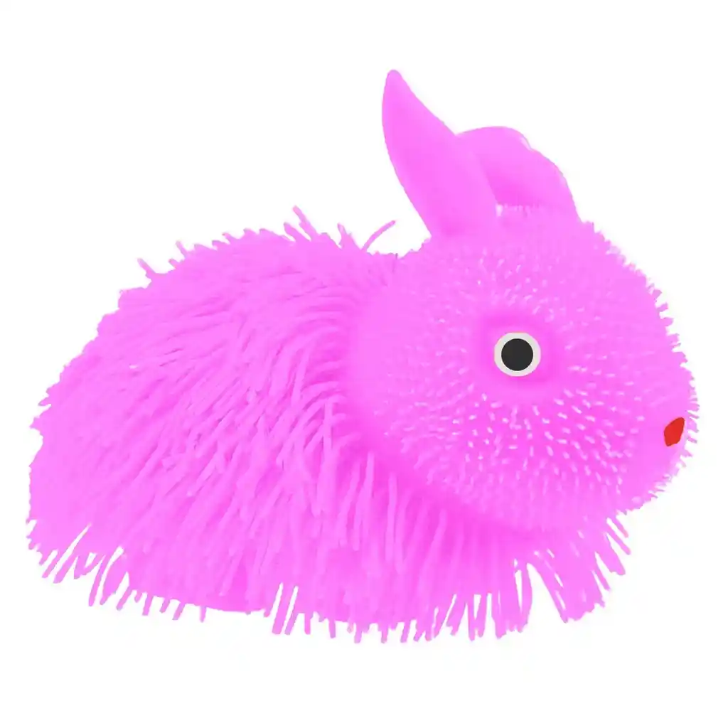 Peludito Conejo Apretable Antiestrés Juguete Luz Sensorial