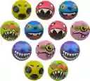 Pelotas Antiestres Emoji Monster Happy Colores X 12 Unidades