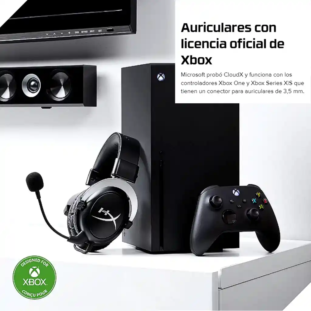 Hyperx Cloudx Diadema Gamer Pc Xbox One Y Series Xs Ps54