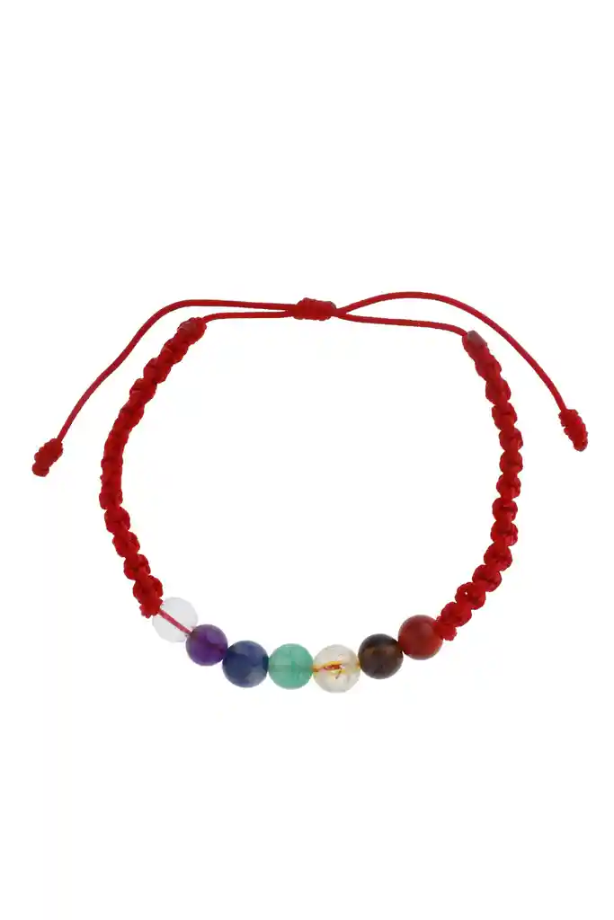 Pulsera 7 Chakras Tejida En Hilo