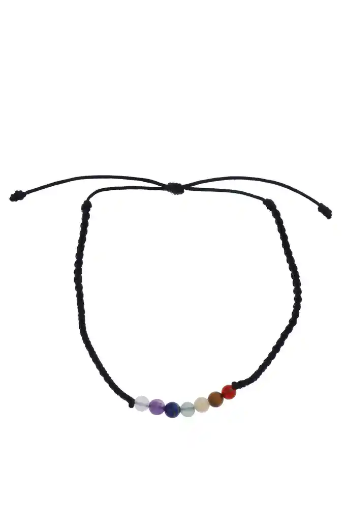 Pulsera 7 Chakras Tejida En Hilo