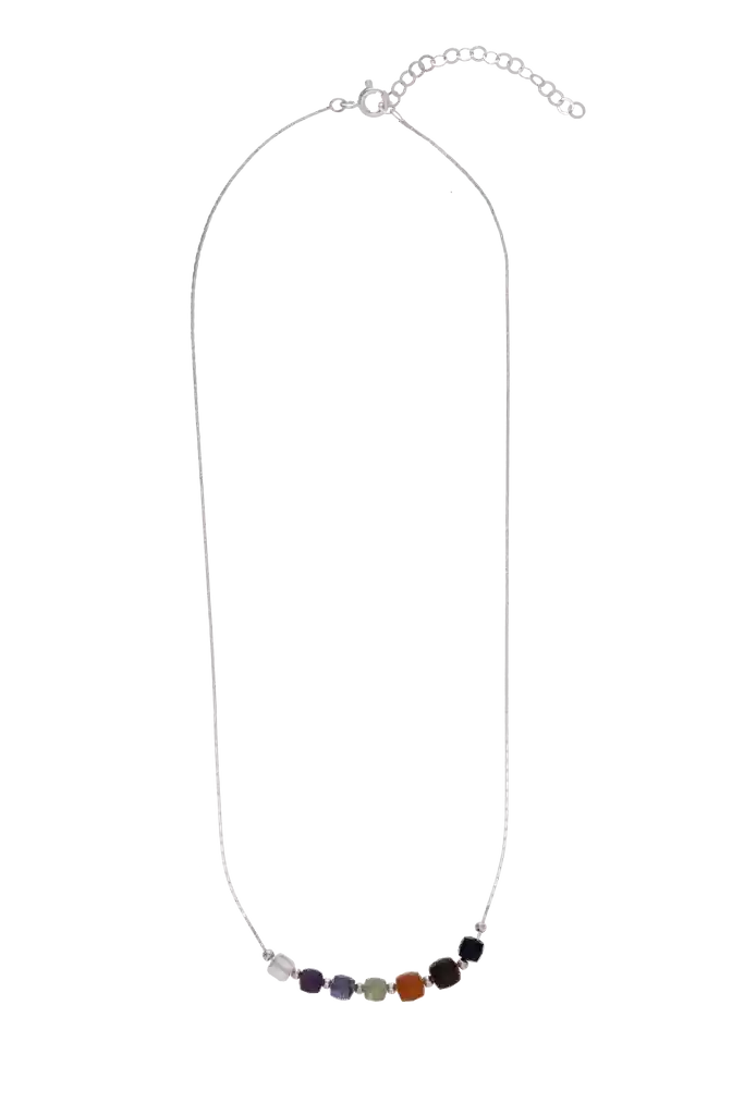 Collar 7 Chakras Hecho En Plata