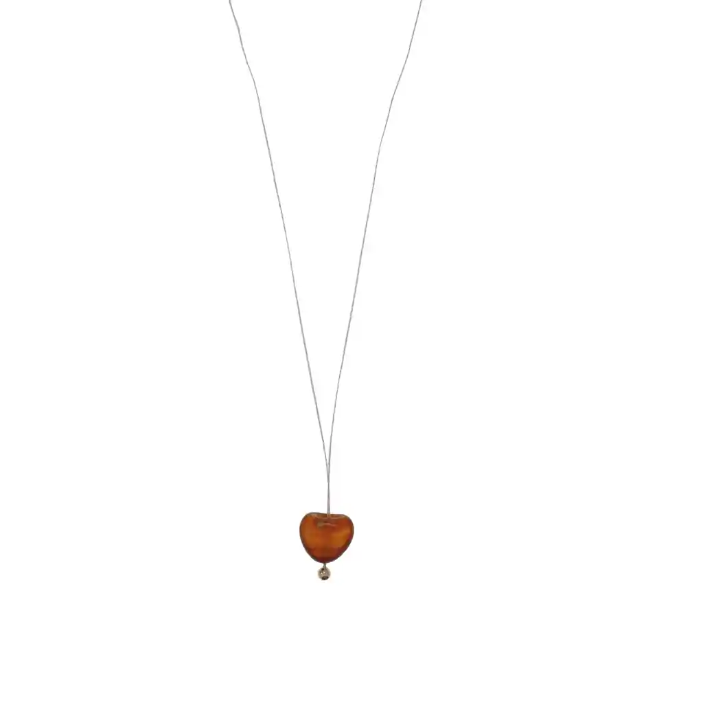 Collar Cornalina En Hilo