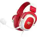 Diadema Gaming 3.5 Mm Havit Hc-h2002d Rojo/blanco