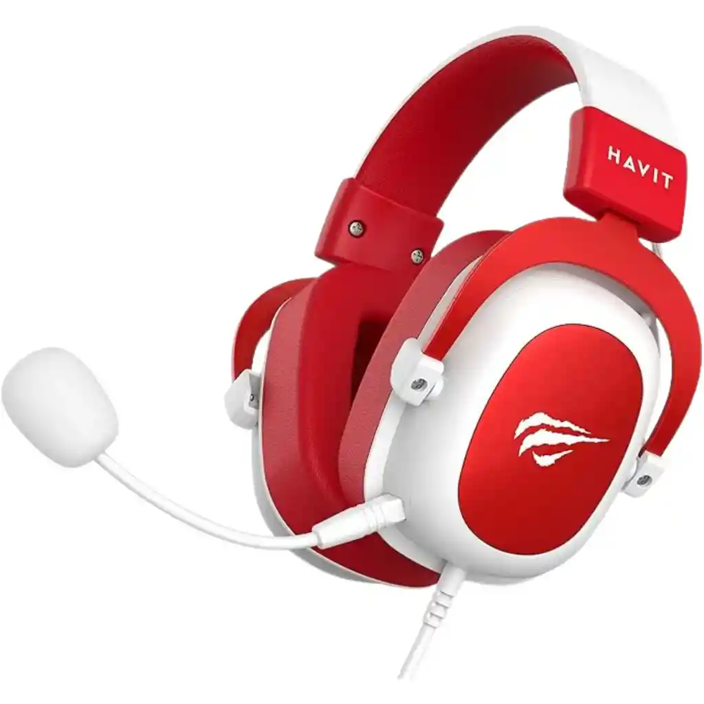 Diadema Gaming 3.5 Mm Havit Hc-h2002d Rojo/blanco