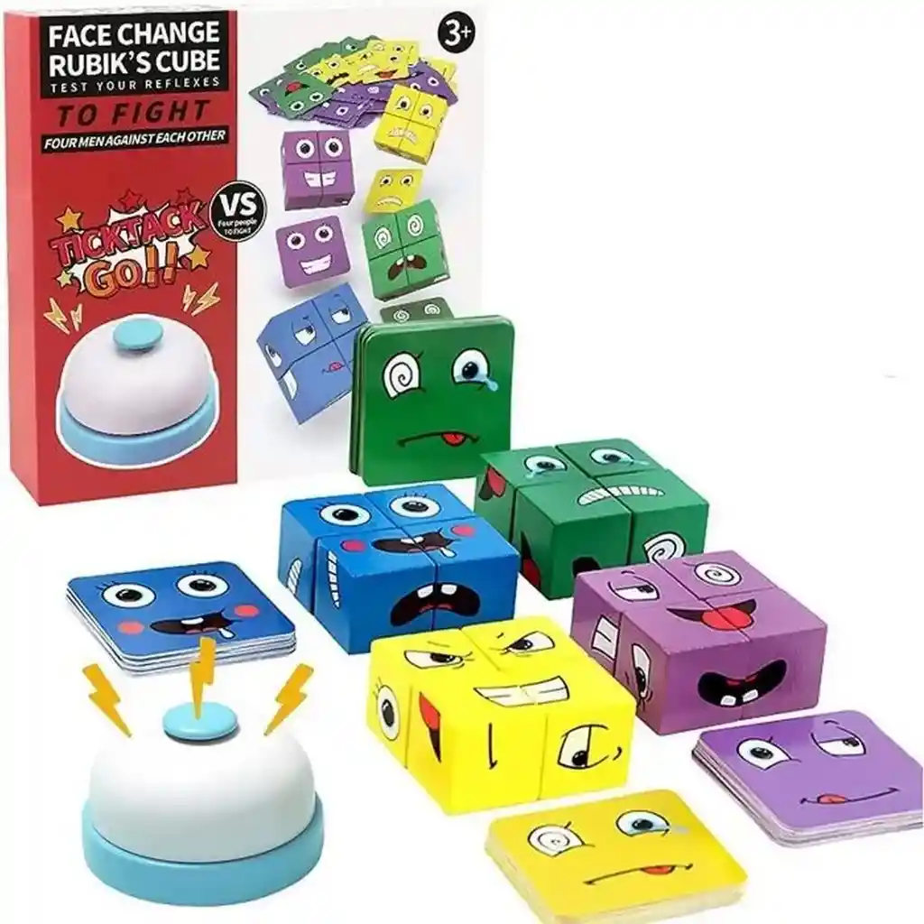 Juego Mesa Emojis Caras Smiling Face Cubos Trendy Agilidad