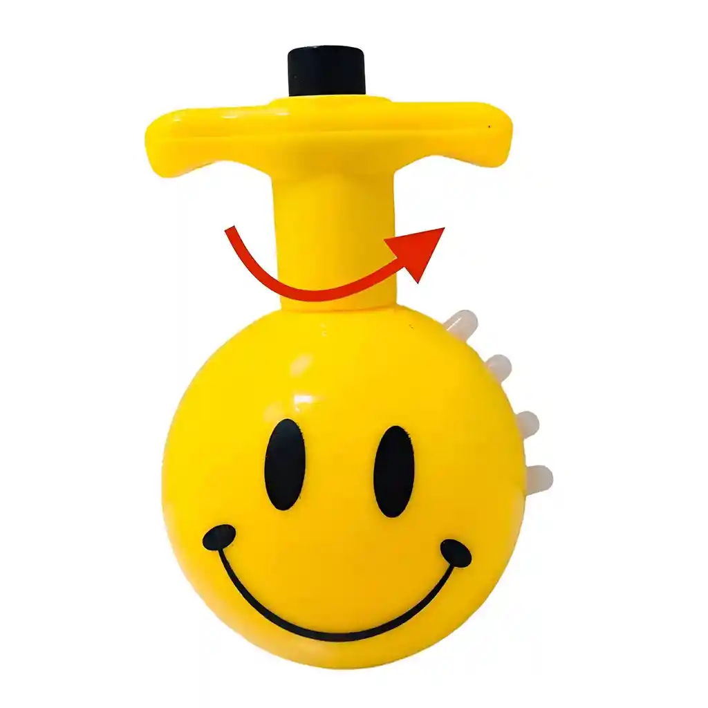 Trompo Luces Emojis Luces Musica Colores Divertido Niños X 6