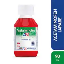 Acetaminofen Jarabe X 90 Ml Sabor Cereza Ag