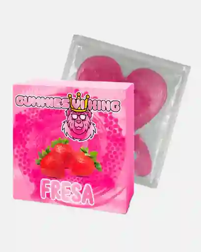 Lencería Comestible Gummies Vi King Fresa 60gr