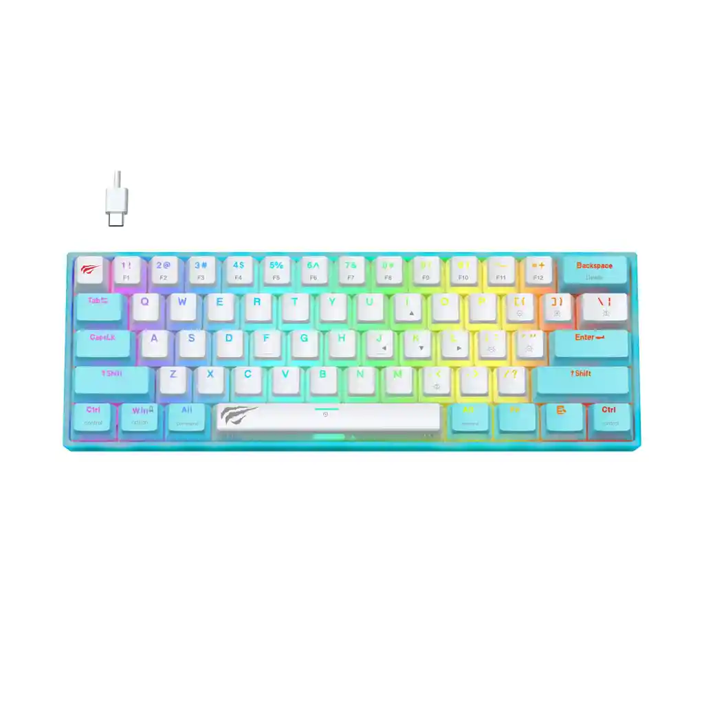 Teclado Mecanico Gamer Havit Kb877l Azul