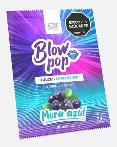 Quipitos Para Sexo Oral Blow Pop Elixir Mora Azul 5gr