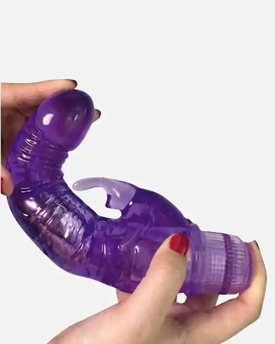 Dildo Vibrador Doble Estimulación Realista 22cm Clint / Pilas