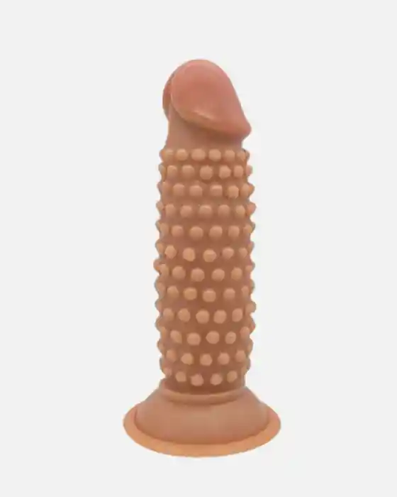 Dildo Texturizado Con Ventosa 14cm