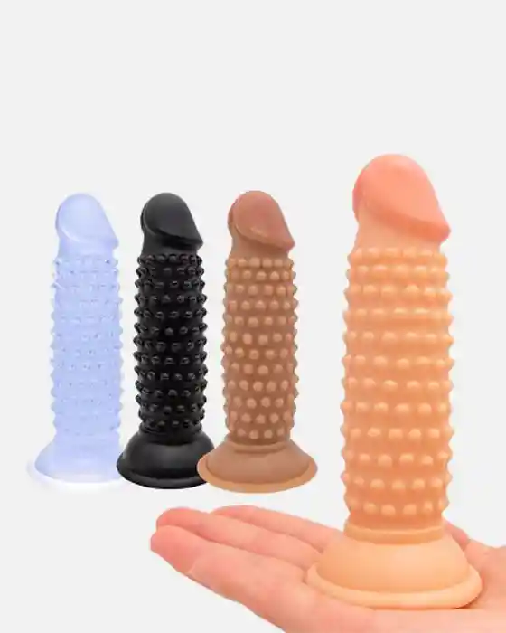 Dildo Texturizado Con Ventosa 14cm