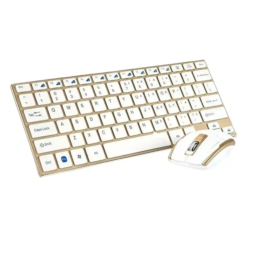 Combo Teclado Y Mouse Inalambrico De Lujo Sin Numerico Hk-3910