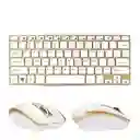 Combo Teclado Y Mouse Inalambrico De Lujo Sin Numerico Hk-3910