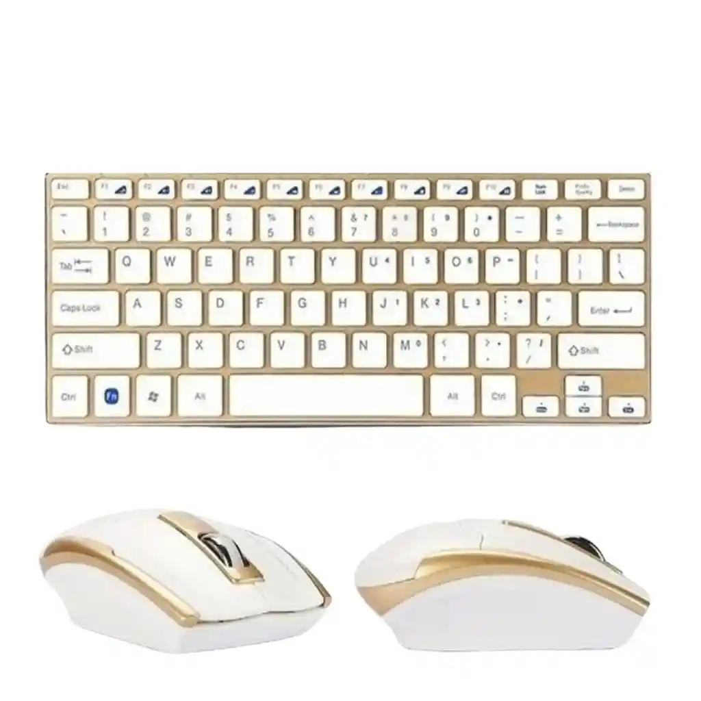Combo Teclado Y Mouse Inalambrico De Lujo Sin Numerico Hk-3910