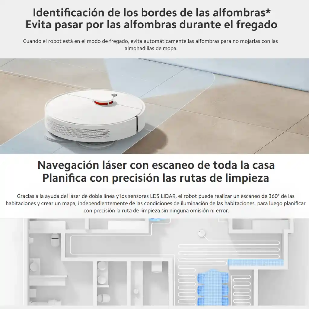 Xiaomi Robot Vacuum S10+ Aspiradora Trapeadora Inteligente