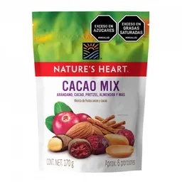 Snack Mixto Natures Heart X 170g Con Cacao