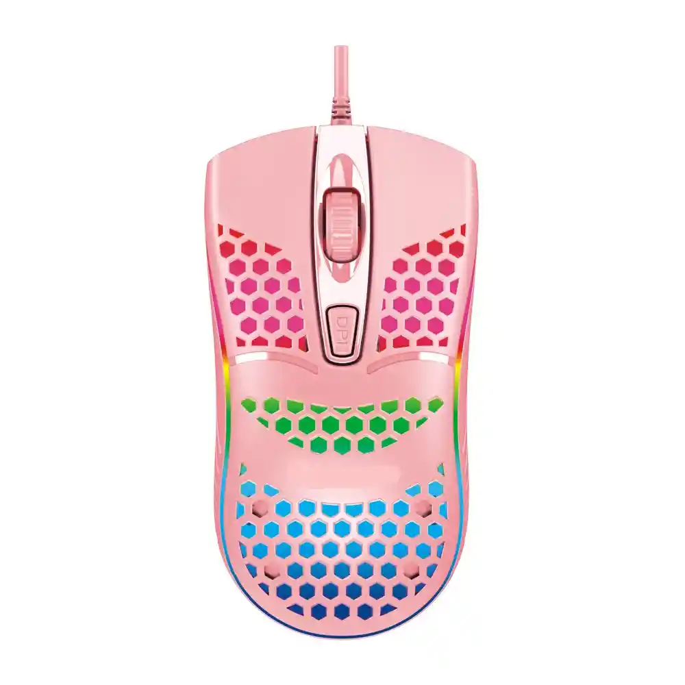 Mouse Gamer Jertech X12 Rosado