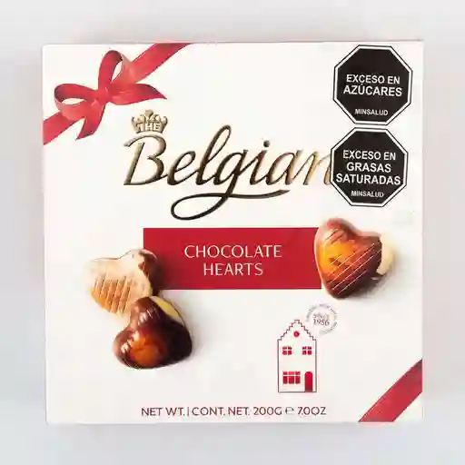 Chocolate Hearts Belgian 200 Gr