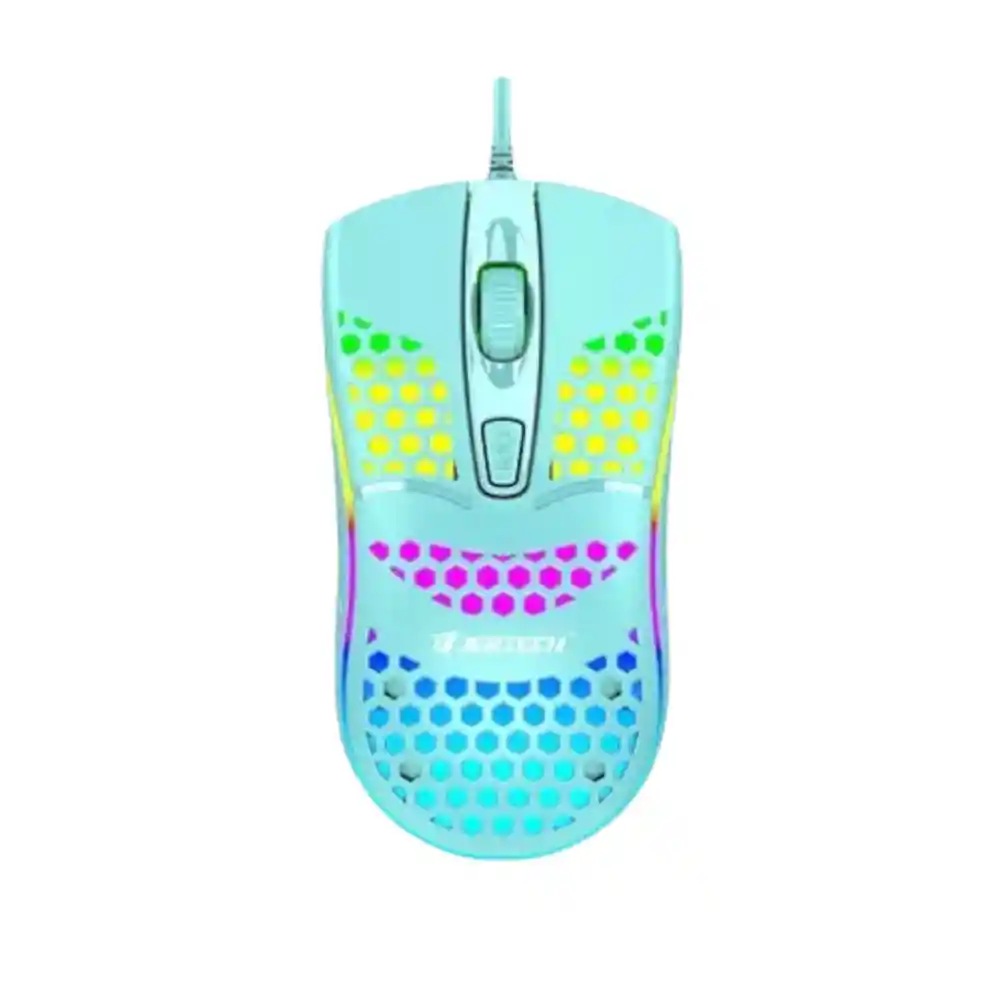 Mouse Gamer Jertech X12 Azul Pastel