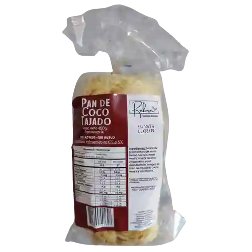 Pan De Coco Tajado (reborn) 450gr