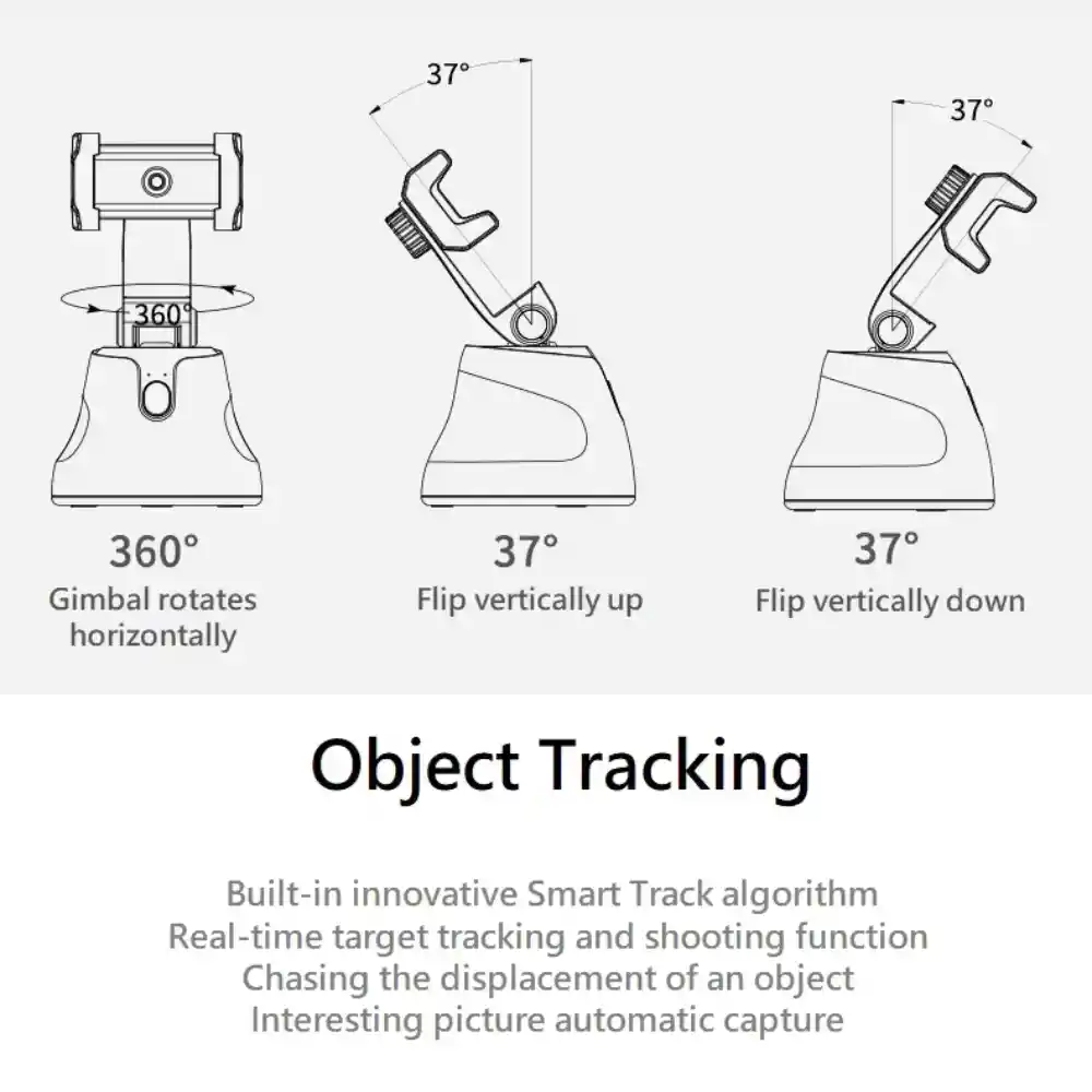 Soporte Selfie Foto Seguimiento Objeto Automatico 360 Inteligente Profesional