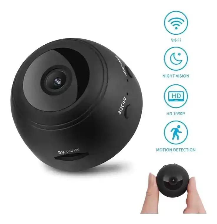 Cámara Mini Espía Wifi Ip Inalámbrica Recargable A9 Full Hd