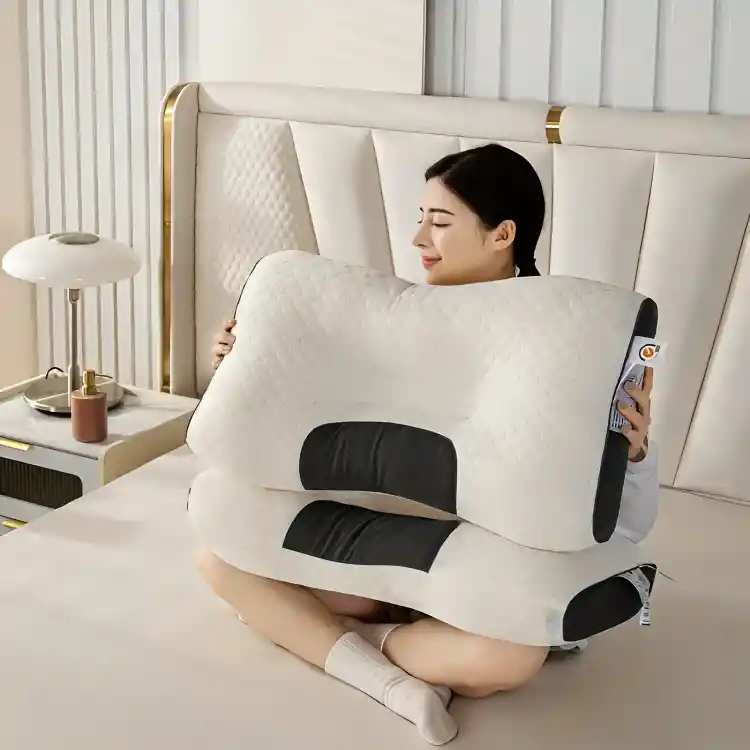 Almohada Cervical Para Dormir, Suave, Lavable, Protege El Cuello, La Columna Vertebral