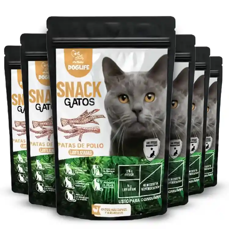 Snacks Para Gatos Barf Liofilizado Patas De Pollo, 6 Unidades