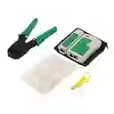 Kit De Ponchadora Rj45, Rj11 Más Tester Mas 100 Conectores