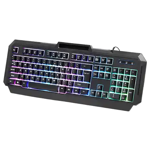 Teclado Gamer Luz Led Retroiluminado Usb 2.0 Unitec