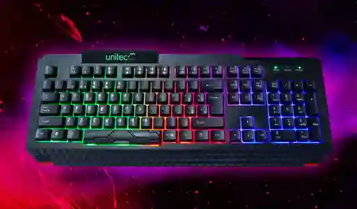 Teclado Gamer Luz Led Retroiluminado Usb Plug Play Unitec