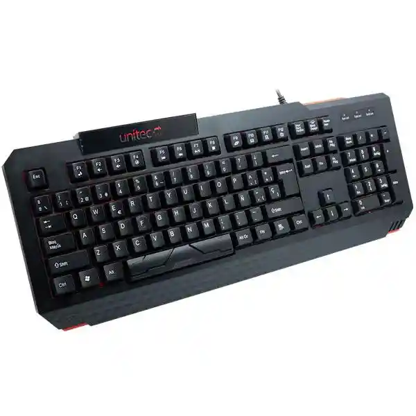 Teclado Gamer Luz Led Retroiluminado Usb Plug Play Unitec