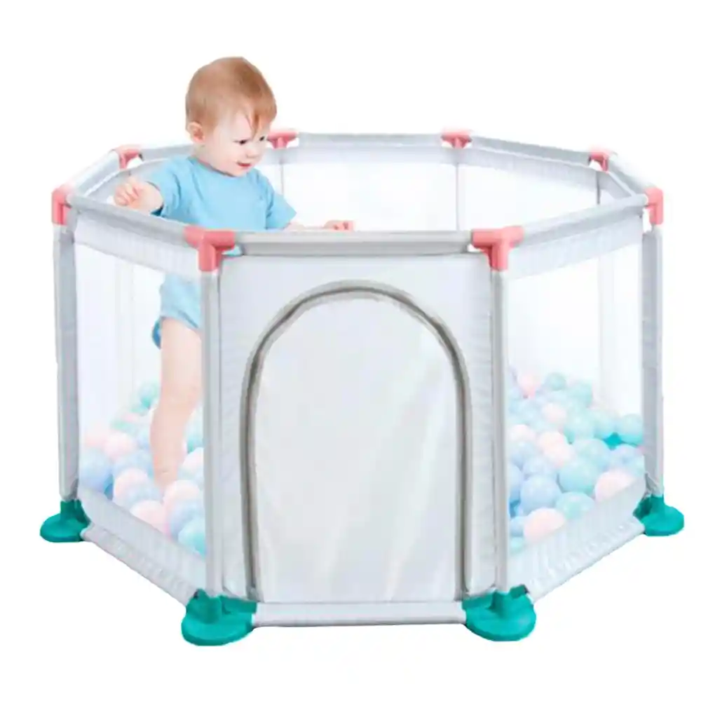 Corral De Juego Playpen Piscina De Pelotas Para Bebe Armable