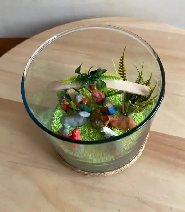 Pesebre Navidad Nacimiento Tipo Terrario