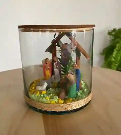 Pesebre Navidad Nacimiento Tipo Terrario