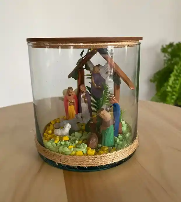 Pesebre Navidad Nacimiento Tipo Terrario