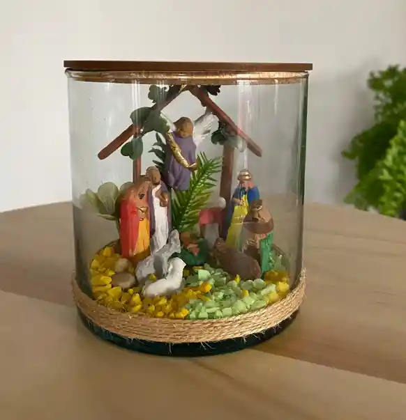 Pesebre Navidad Nacimiento Tipo Terrario
