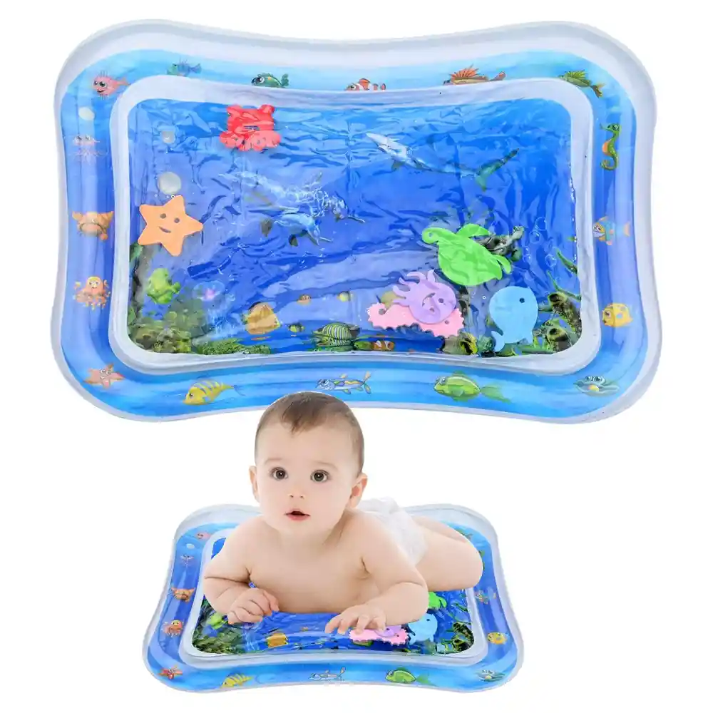 Tapete Alfombra Colchoneta Agua Bebe Sensorial Para Desarrollo