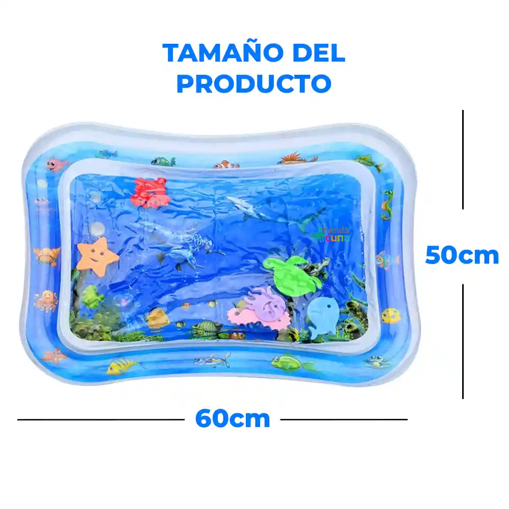 Tapete Alfombra Colchoneta Agua Bebe Sensorial Para Desarrollo