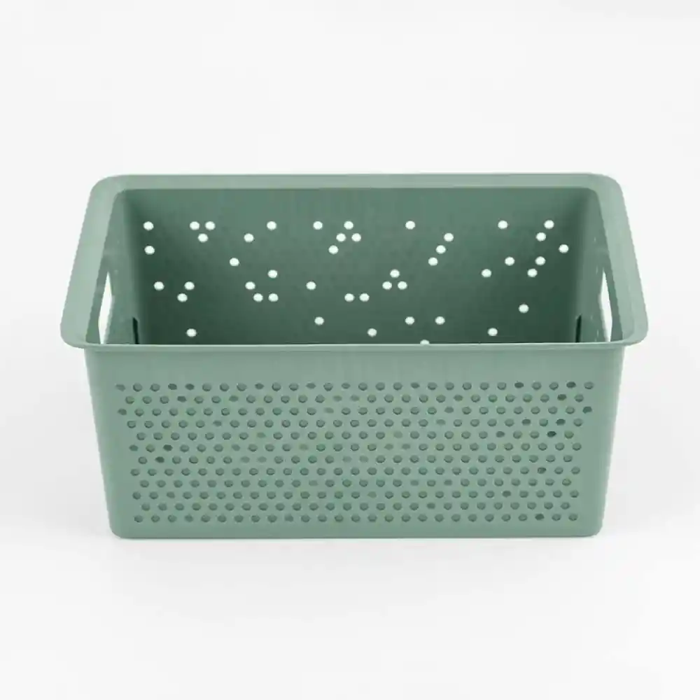 Canasta Tatay 30x14x39cm Verde Plastico