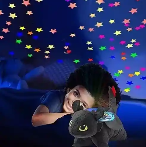 Almohada Peluche De Chimuelo Con Proyector De Luces