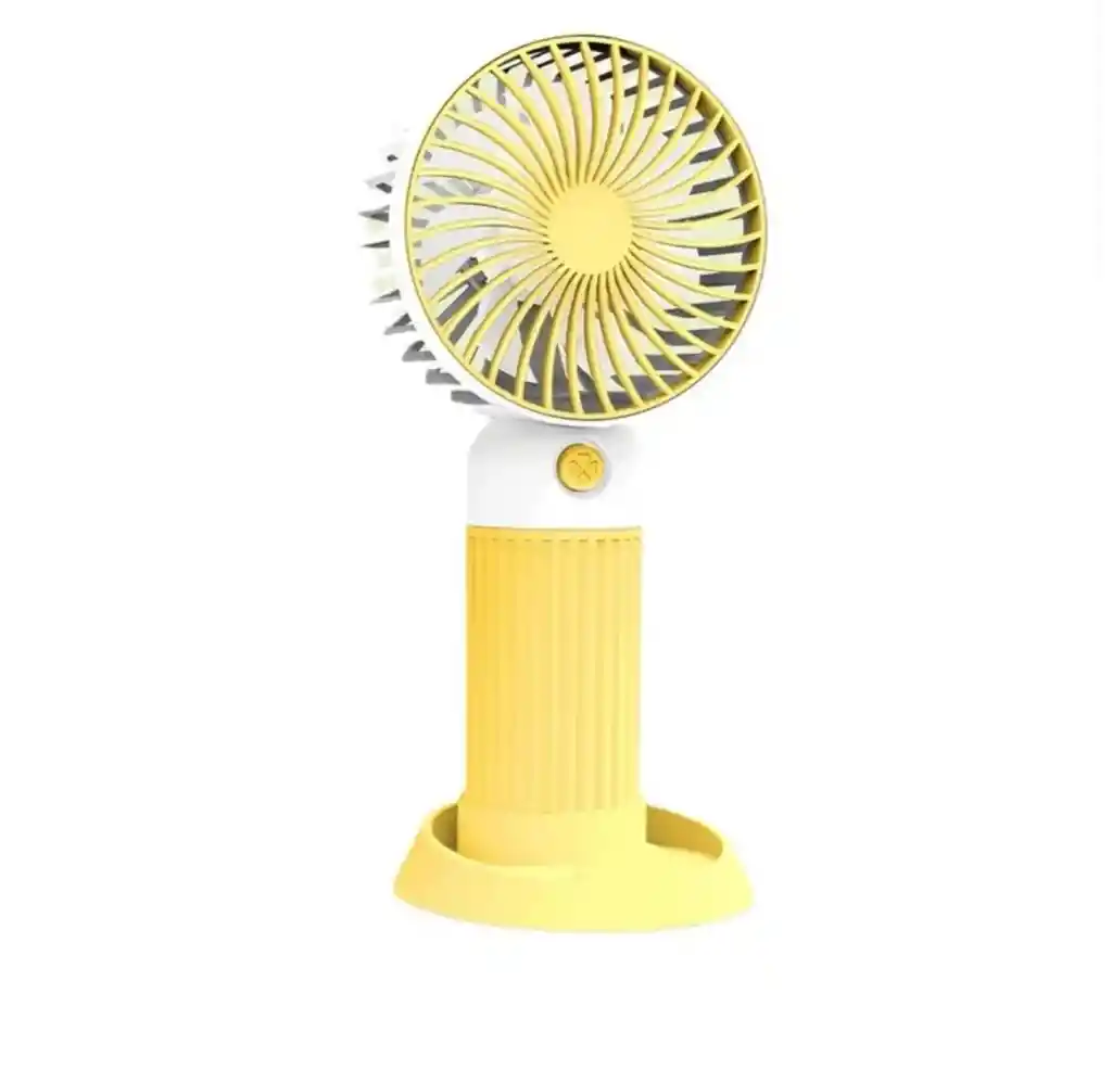 Mini Ventilador De Cara Con Base Recargable