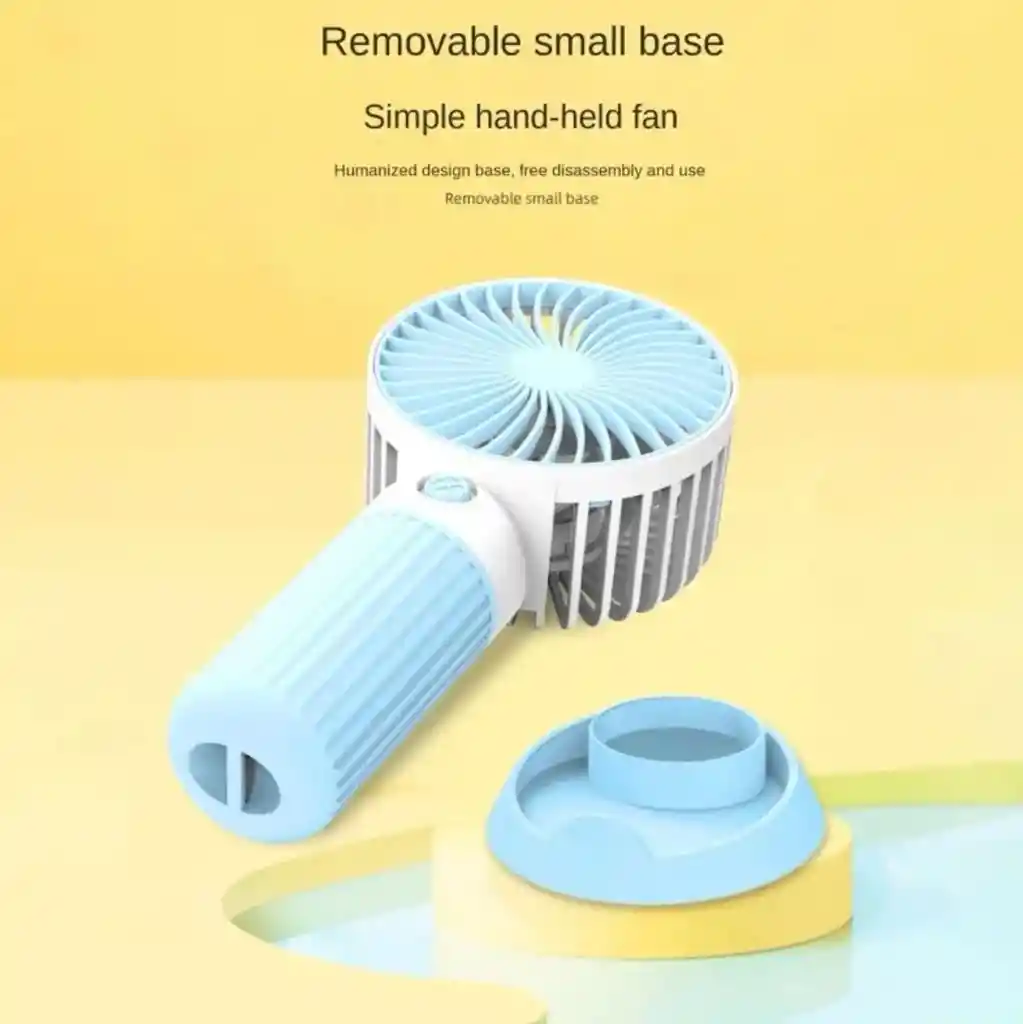 Mini Ventilador De Cara Con Base Recargable