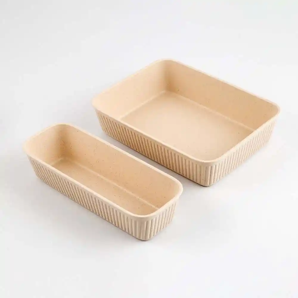 Canastilla Tatay Set X5 Und 25x6x34cm Beige Plastico