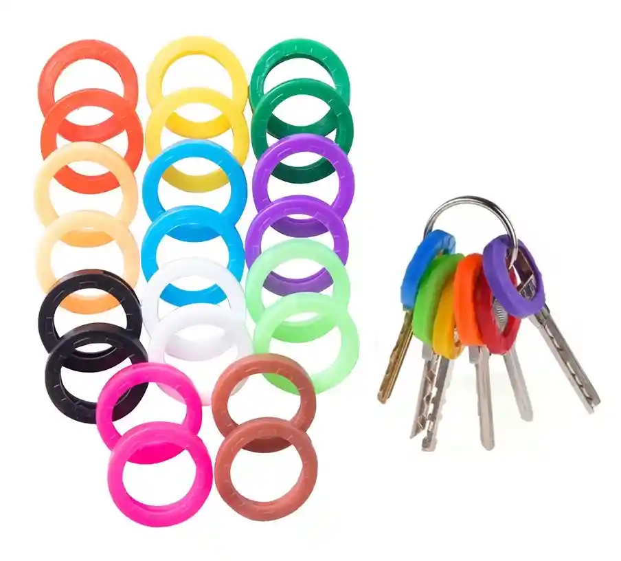 Identificador Porta Llaves X 12 Funda Silicona Llavero