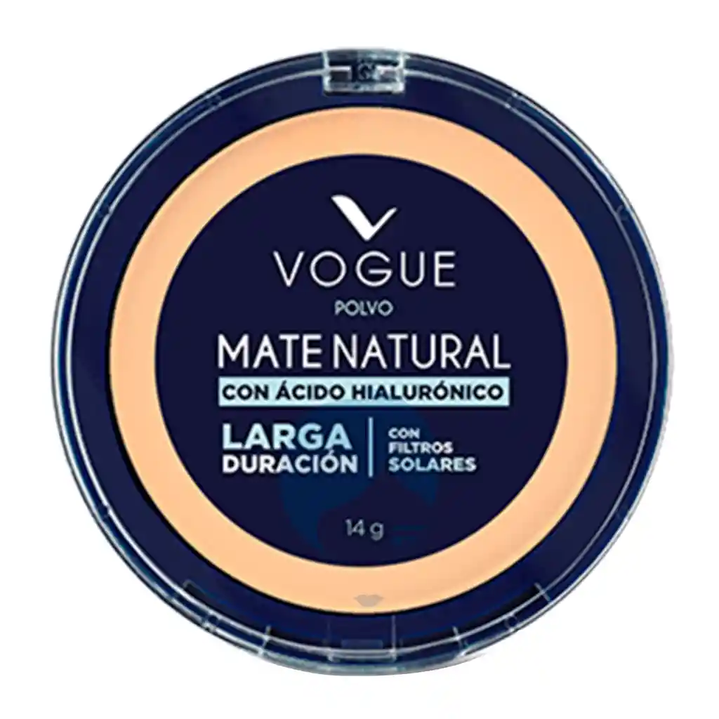 Vogue Polvo Compacto Mate Durazno X 14gr