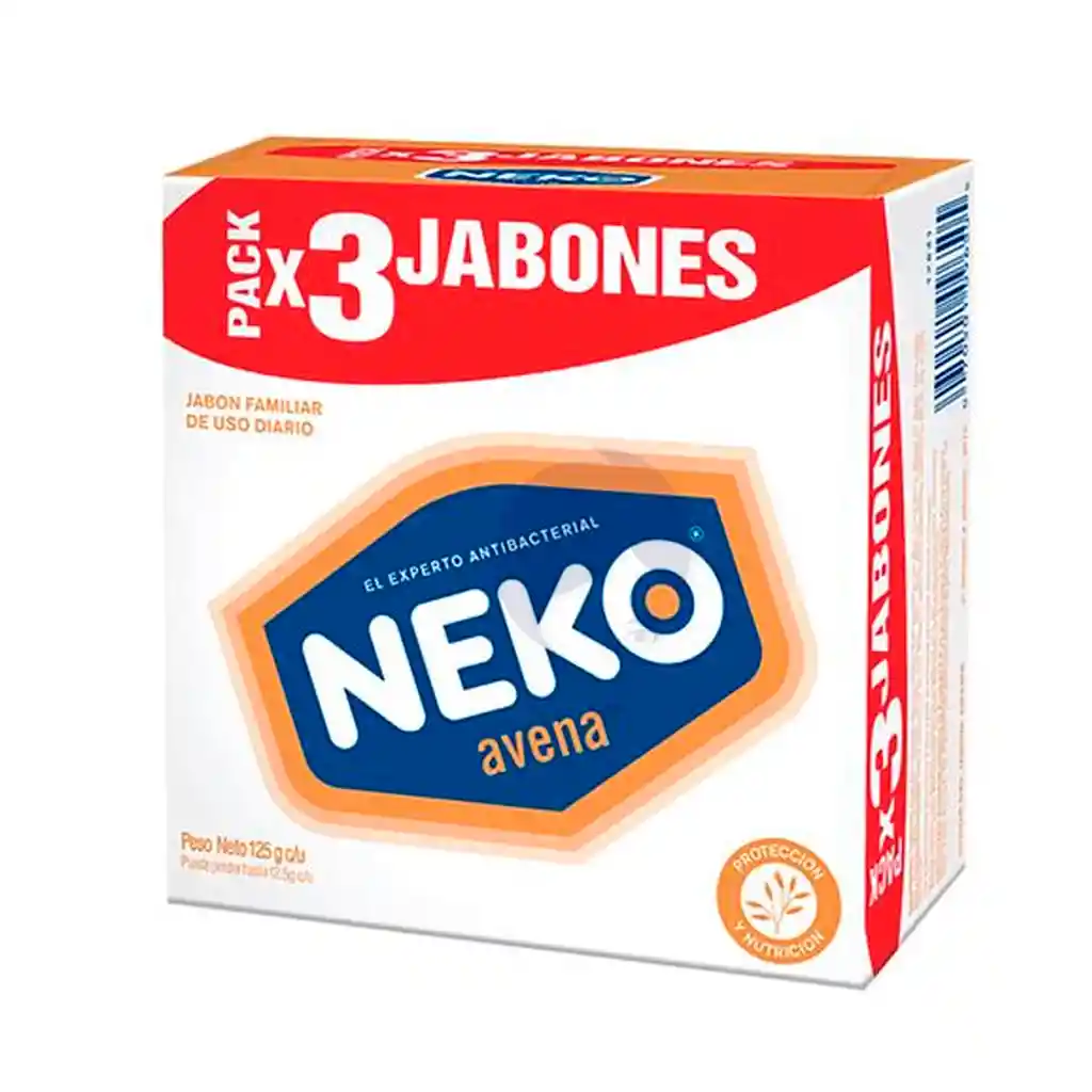 Neko Jabon Avena X 3und X 125gr